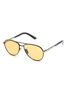 pradaeyewear Prada Eyewear Zonnebril met piloten montuur - Zwart