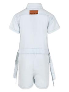 msgmkids MSGM Kids Spijkerromper met geborduurd logo - Blauw
