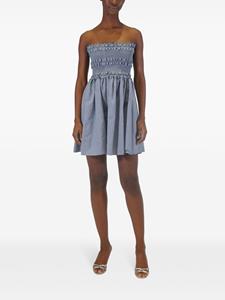 AZEEZA Chambray mini-jurk - Blauw