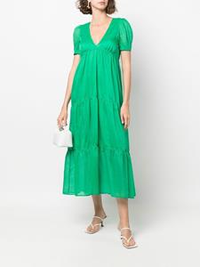 Blanca Vita Midi-jurk met korte mouwen - Groen