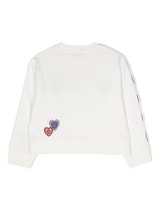 stellamccartneykids Stella McCartney Kids Katoenen sweater met hartprint - Wit
