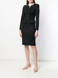 emporioarmani Emporio Armani Kokerrok met Milano stiksel - Zwart