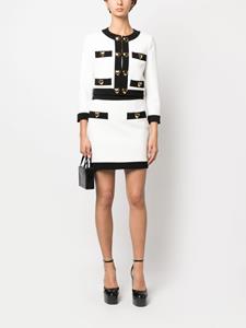 Moschino Rok met knoopdetail - Wit