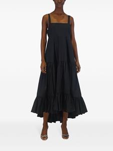 AZEEZA Popeline midi-jurk - Zwart