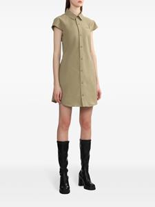 izzue Blousejurk met geborduurd logo - Groen