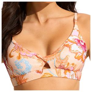 Seafolly  Women's Spring Festival Twist Front Bralette - Bikinitop, oranje