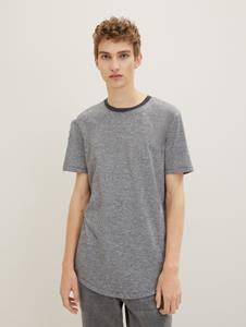 TOM TAILOR Denim Print-Shirt, Oversize und mit Print vorne und Rückenprint