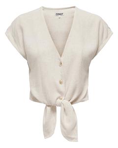 Only onlsiesta ss knot lin bl shirt pnt 15322270 moonbeam