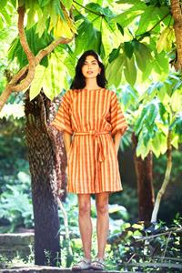 KOMODO Damen vegan Kleid Azul Orange