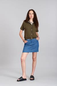 KOMODO Damen vegan Rock Margot Blau Patchwork
