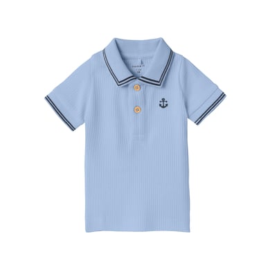 Poloshirt Nbmfalvan Dusty Blauw