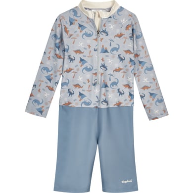 Playshoes zwempak lange mouw dino blauw-62-68