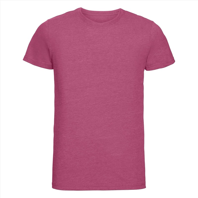 Russell Basic ronde hals t-shirt vintage washed roze voor heren