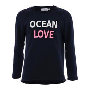 Zwillingsherz Langarmshirt mit Rundhals, Frontprint, Detailprint