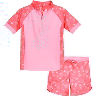 Playshoes UV-beschermende badset Hawaii koraal