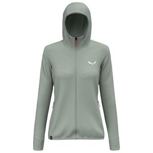 Salewa  Women's Puez Waffle Hybrid PL Hooded Jacket - Fleecevest, grijs