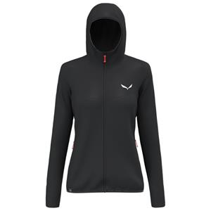 Salewa  Women's Puez Waffle Hybrid PL Hooded Jacket - Fleecevest, zwart