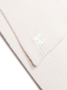 Courrèges Ribgebreide sjaal - Beige