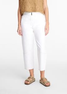 Sarah Pacini - E2023 Jeansbroek van katoen en linnen - lage pasvorm