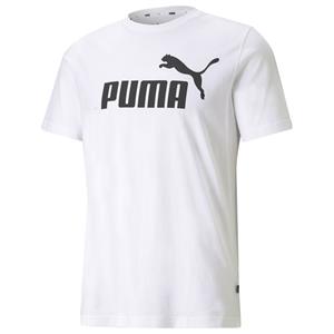 PUMA Essentials Logo T-shirt voor Heren, Wit, Maat XS