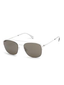 Mykita Nor zonnebril met piloten montuur - Zilver