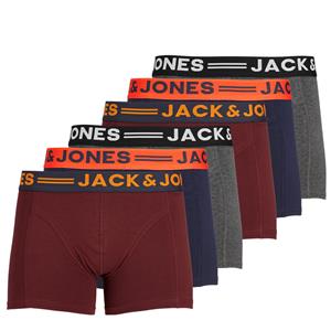 Jack & Jones Boxershorts JACLICHFIELD Trunks 6-pack Burgundy-L