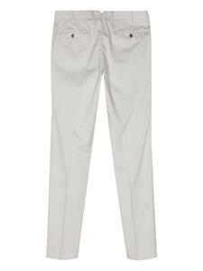 PT Torino Mid waist broek met toelopende pijpen - Grijs