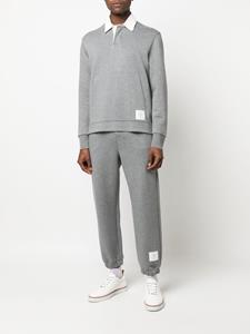 Thom Browne Polotop met logopatch - Grijs