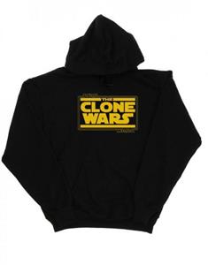 Star Wars heren Clone Wars-logo hoodie M wit