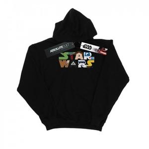 Star Wars Heren karakterlogo hoodie M wit