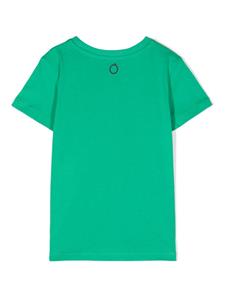 TRUSSARDI JUNIOR Katoenen T-shirt met logoprint - Groen