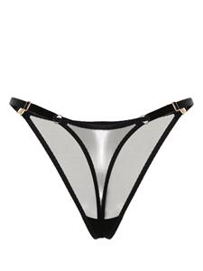 Bordelle Vero mesh string - Zwart
