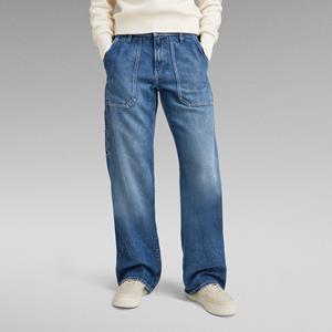 G-Star RAW Judee Carpenter Low Waist Loose Jeans - Midden blauw - Dames