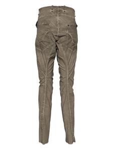 Masnada Gekreukte broek met toelopende pijpen - Beige