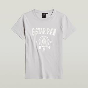 G-Star RAW Meisjes T-Shirt Regular - Grijs - meisjes
