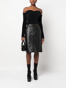 FENDI Leren rok - Zwart
