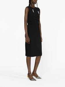 Sportmax Midi-jurk met open rug - Zwart