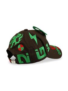 waltervanbeirendonck Walter Van Beirendonck Pet met borduurwerk - Bruin