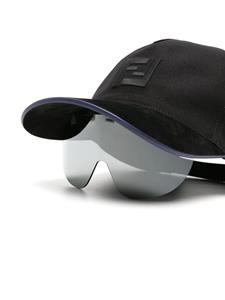 FENDI Honkbalpet met geïntegreerd masker - Zwart