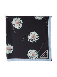 Prada Zijden sjaal - Blauw