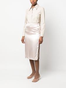 FENDI Gabardine midi-rok - Roze