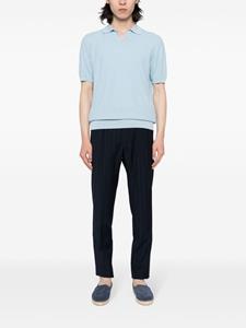 Tagliatore Paco poloshirt met gespreide kraag - Blauw