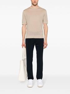 Ballantyne fine-knit linen T-shirt - Beige