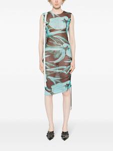louisaballou Louisa Ballou Jurk met bloemenprint - Bruin