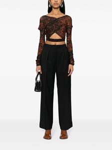 acnestudios Acne Studios Pantalon met wijde pijpen - Zwart