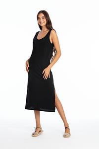 RAVENS VIEW IBIZA Damen vegan Kleid Demi Schwarz