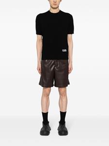 karllagerfeld Karl Lagerfeld Intarsia T-shirt - Zwart