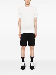 Karl Lagerfeld logo-appliqué knitted top - Wit