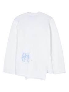 commedesgarçonsshirt Comme Des Garçons Shirt Asymmetrische trui - Wit