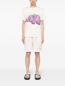 storymfg. STORY mfg. Shorts met geborduurde bloemen - Wit